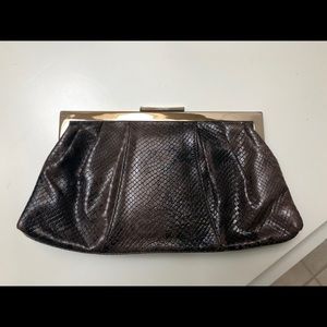 Clutch brown animal print